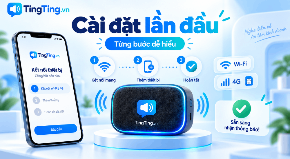 Cách cài đặt loa thông báo chuyển khoản lần đầu