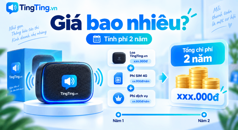 Loa thông báo chuyển khoản giá bao nhiêu, tính đủ cả phí sau hai năm
